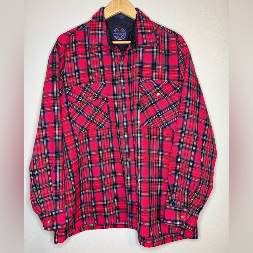 Claybrooke Outdoor Plaid Flannel Shirt XL